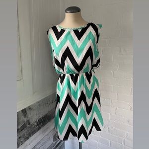 Charlotte Russe geometric striped dress